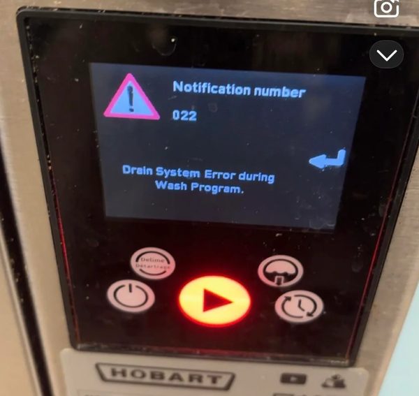 Equipment error example